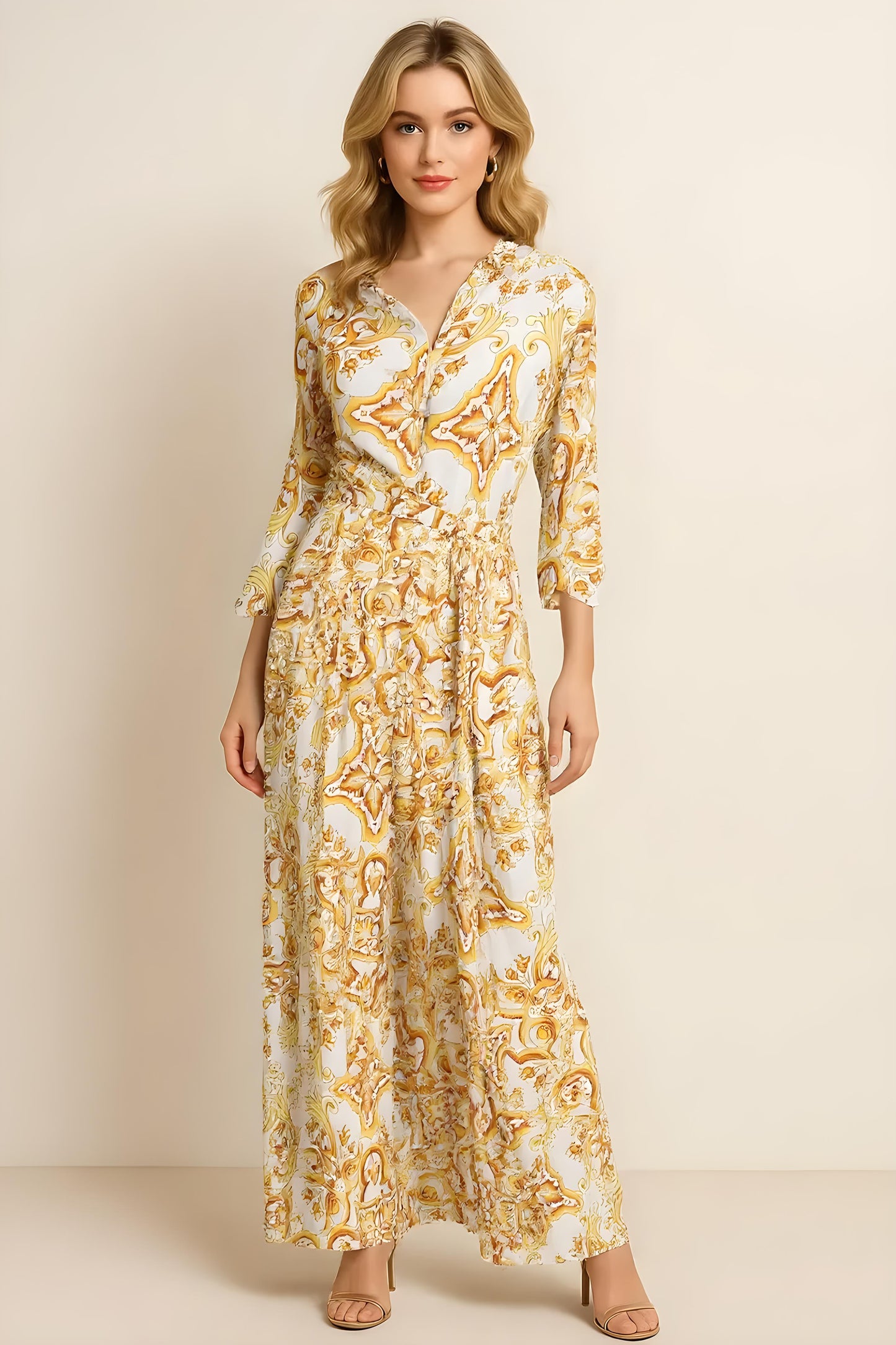 Ortigia Giallo Linen Dress