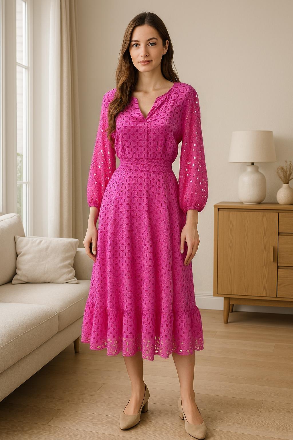 Eyelid Fuchsia Dress