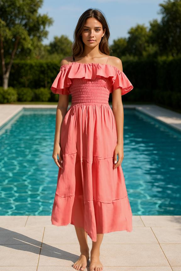 Margot Fragola Linen Dress