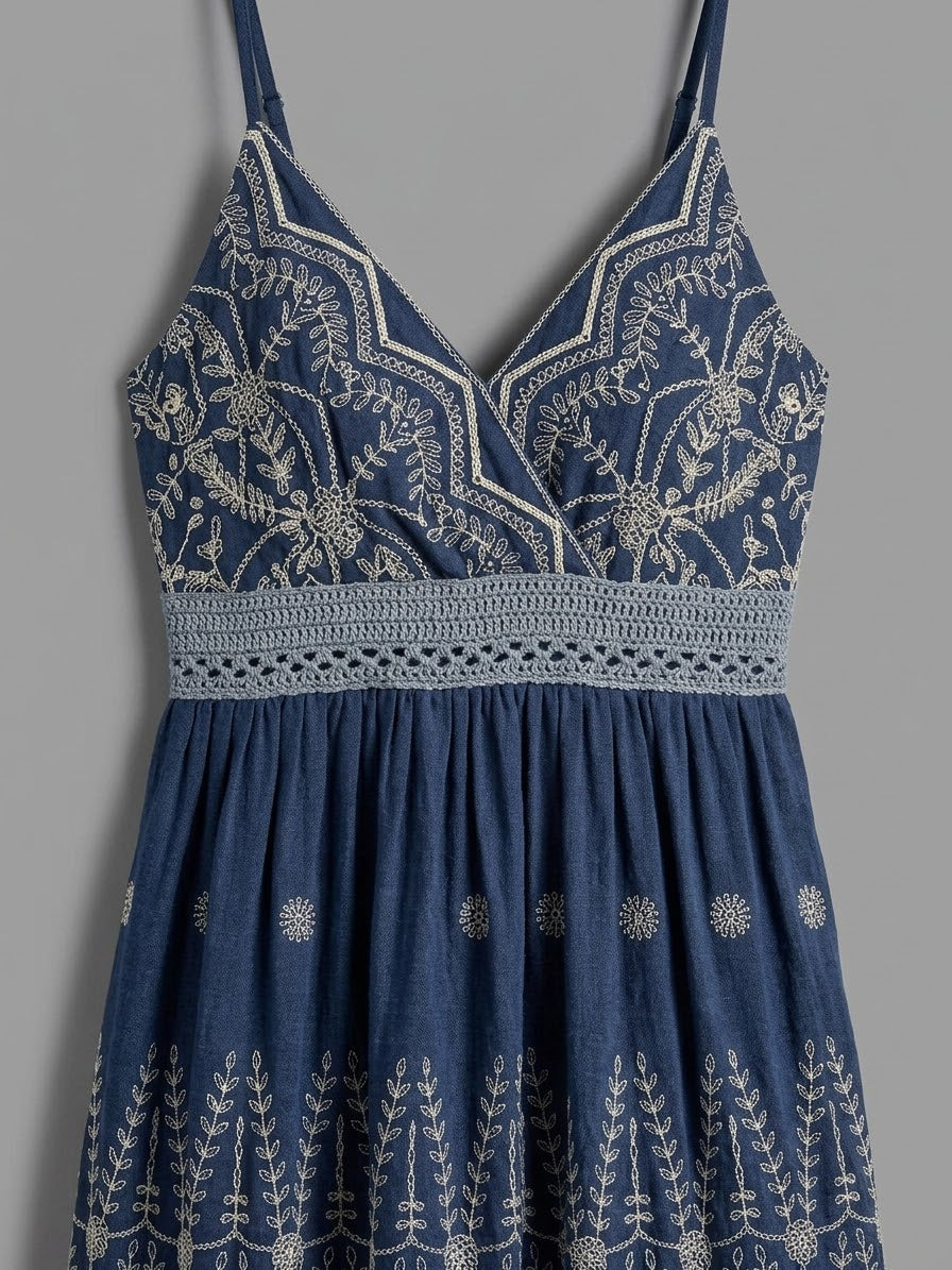 Boho Embroidery Dress