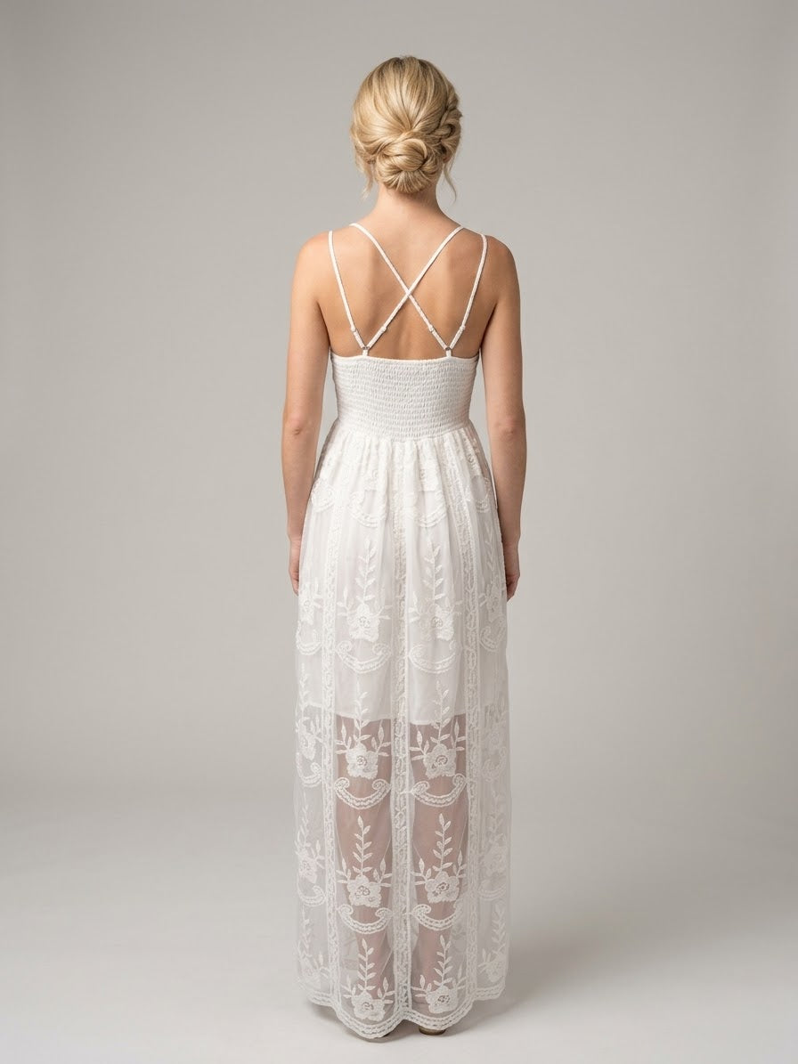 Aurelia White Lace Dress