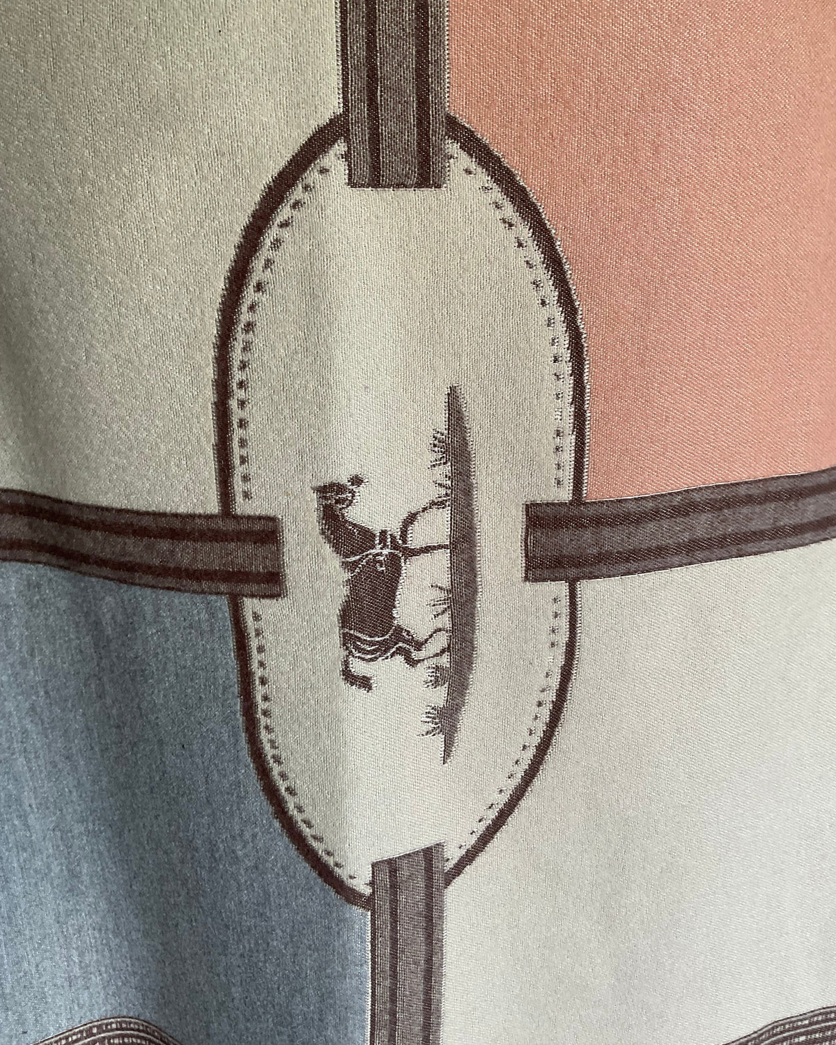 Taupe/Brown/Blush/Ivory Equestrian Wrap