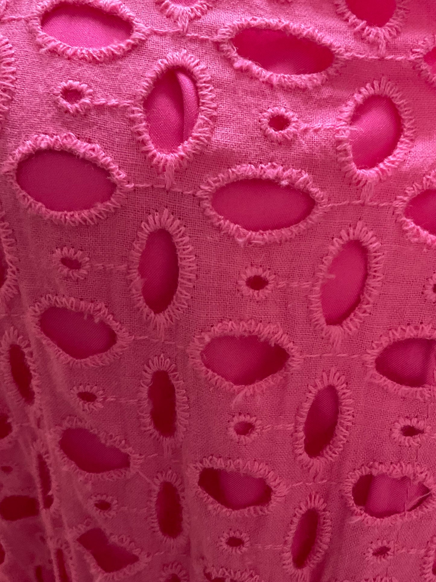 Fuchsia Eyelet Dress