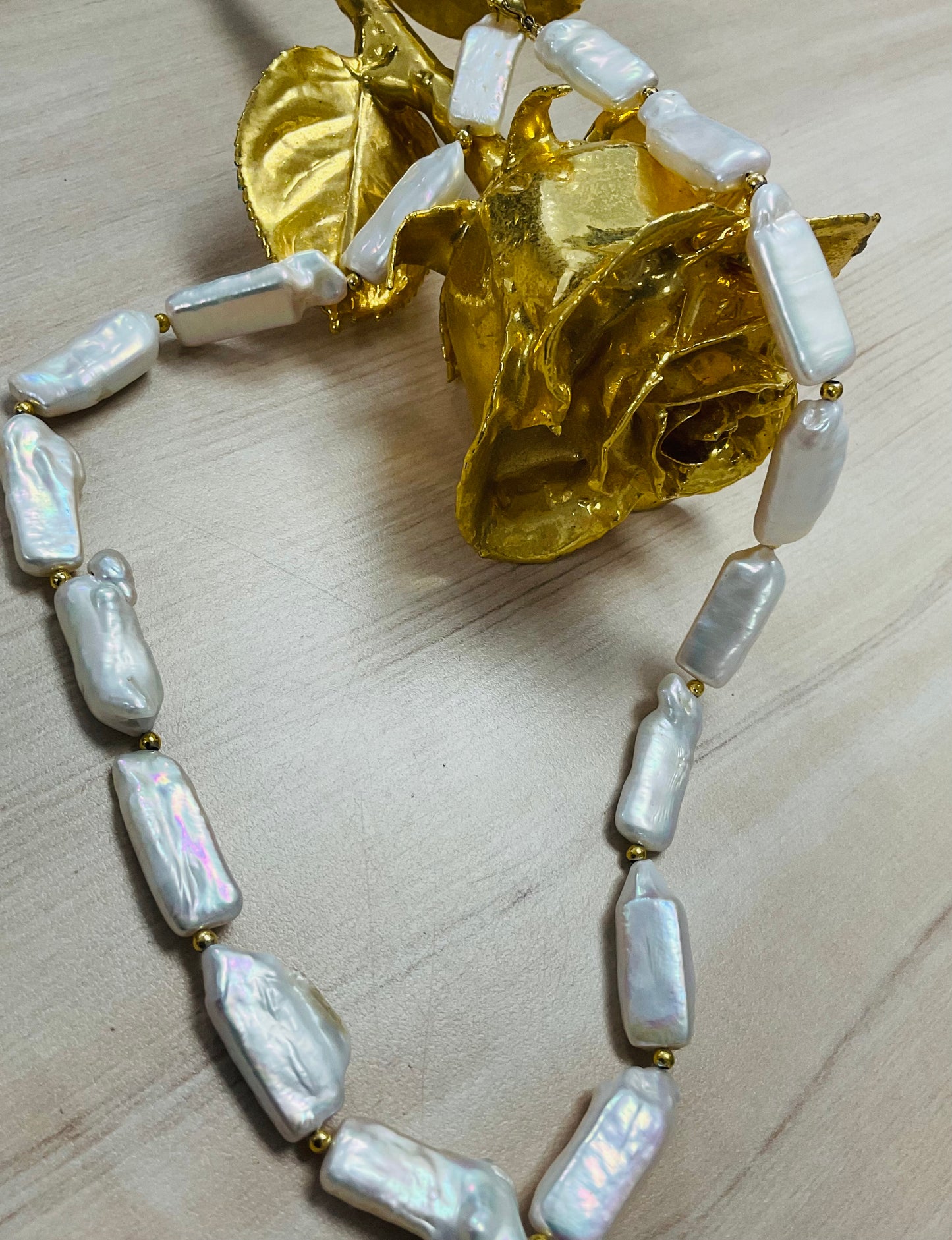 Biwa Pearl Necklace