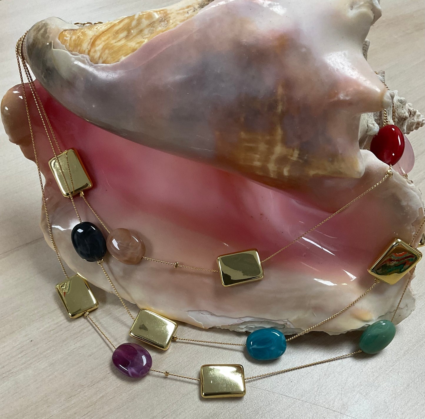 Multicolored Layered Necklace
