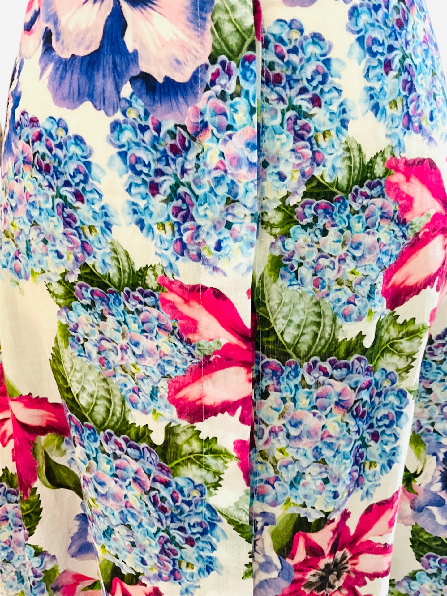 Hydrangea Linen Dress