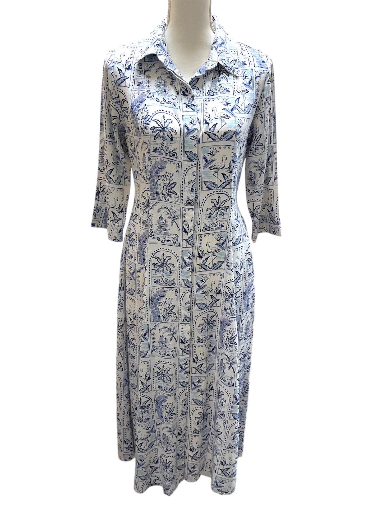 Palms Linen Dress