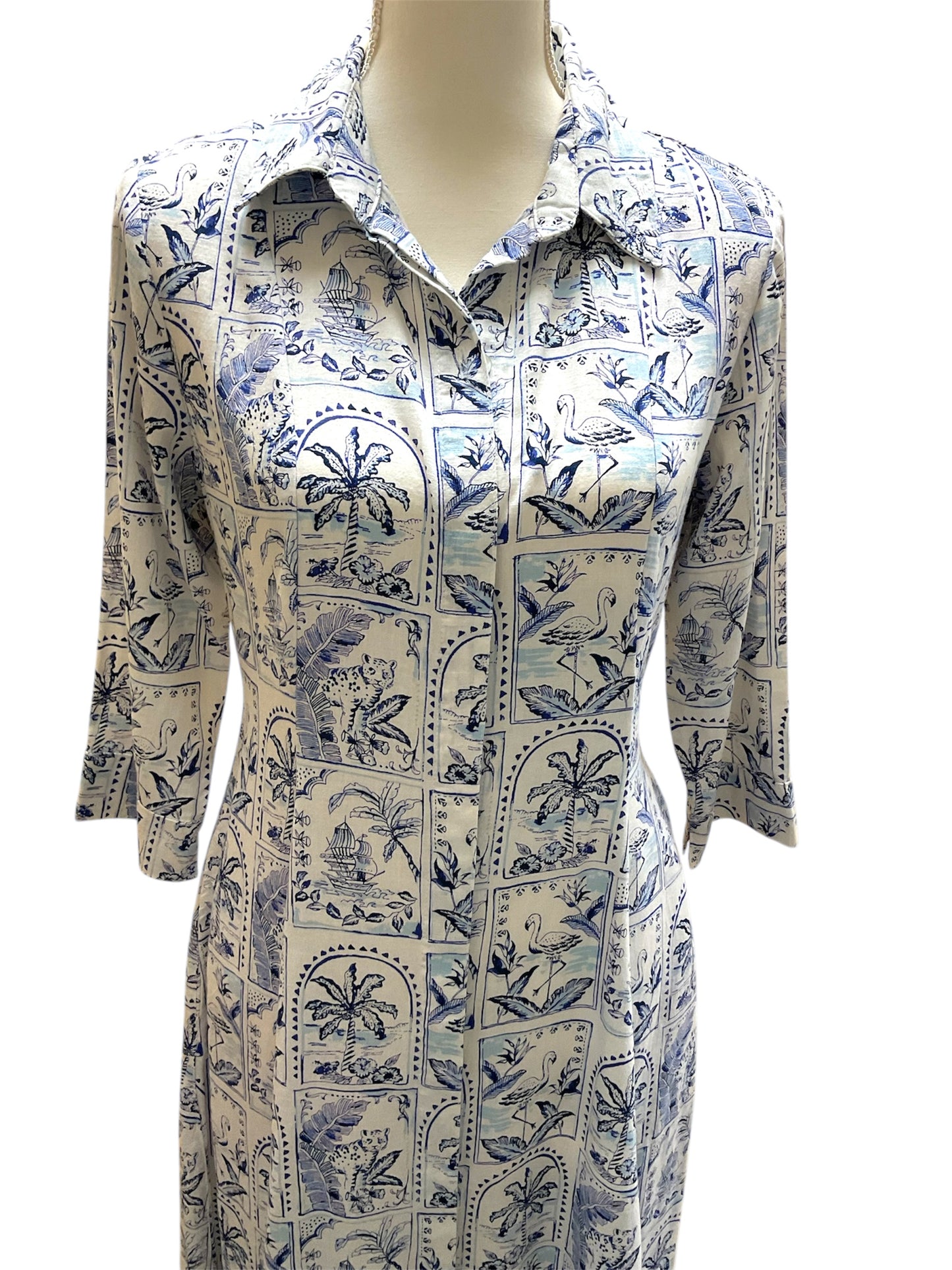 Palms Linen Dress