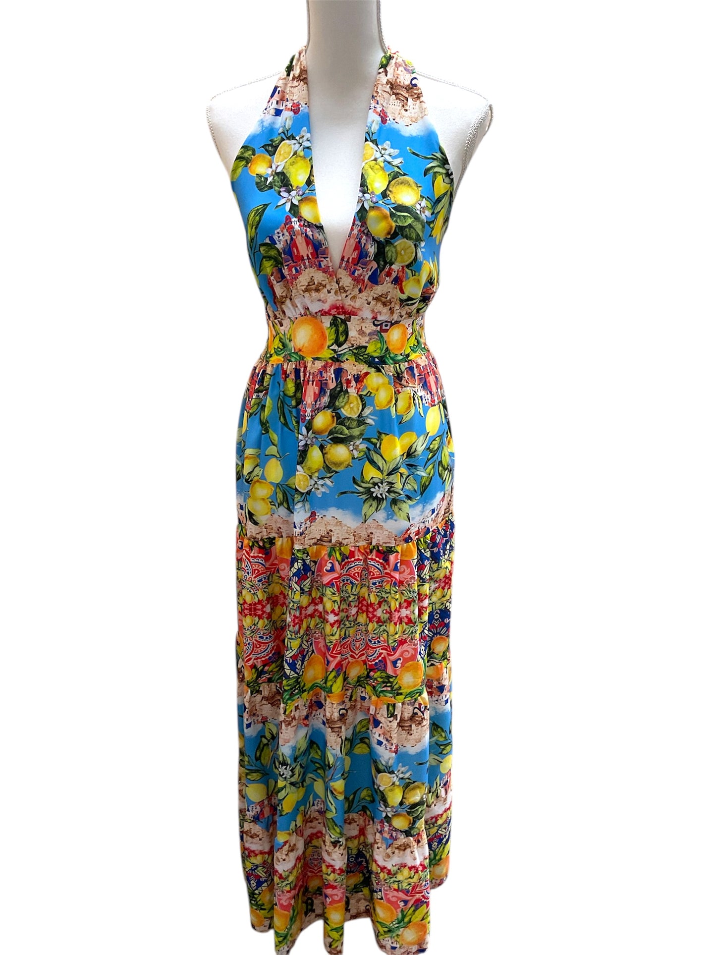 Positano Halter Dress
