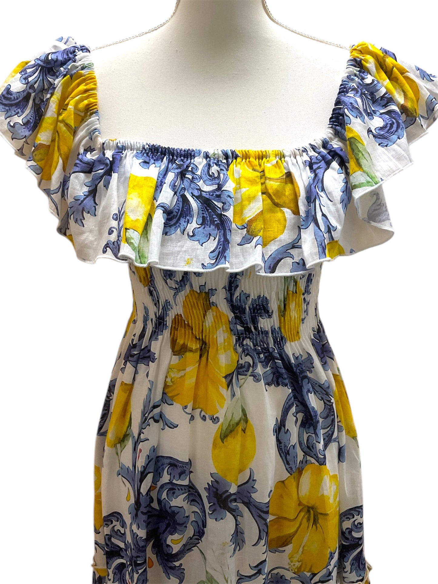 Hibiscus Linen Dress