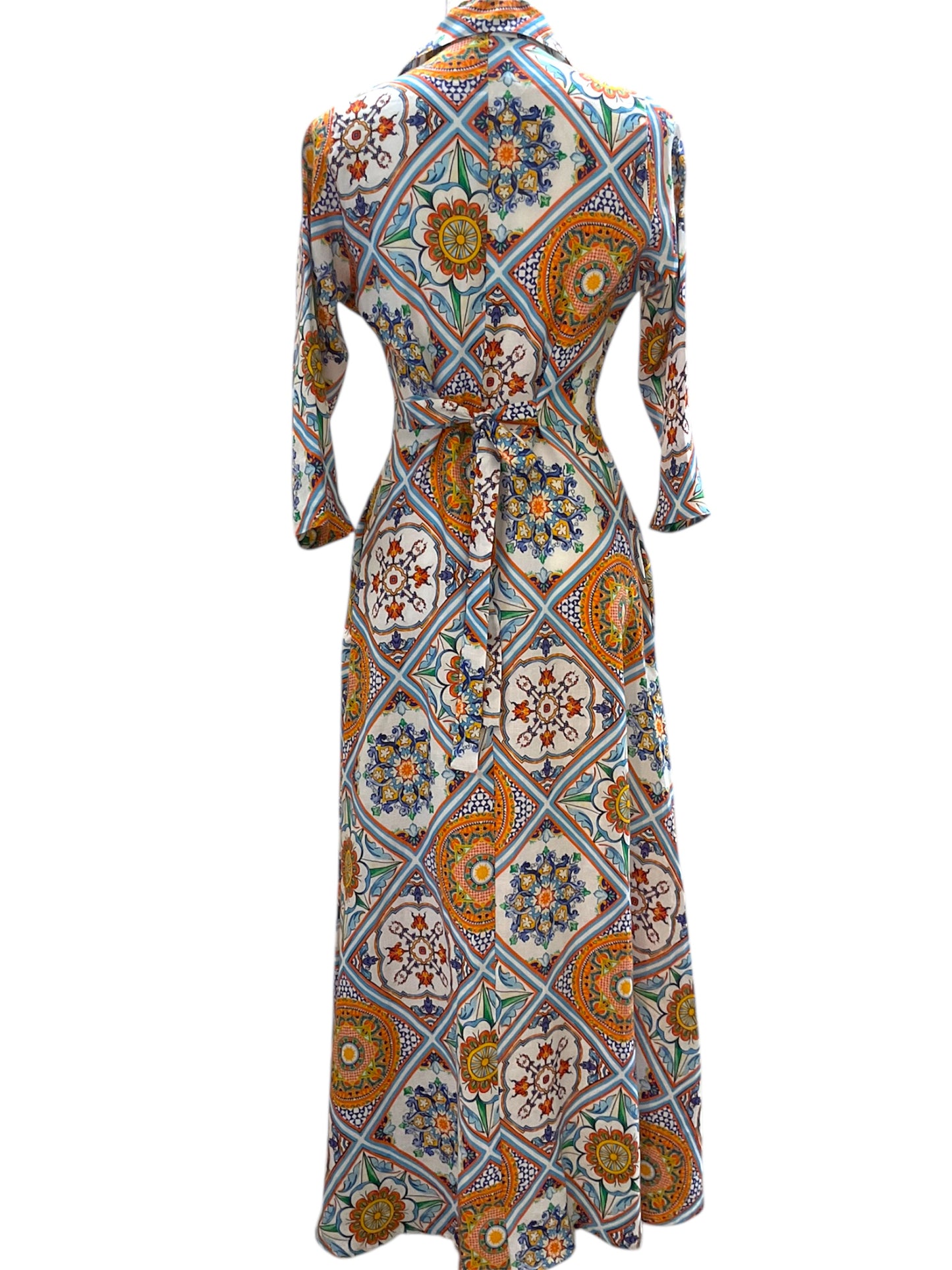 Masaico Linen Dress