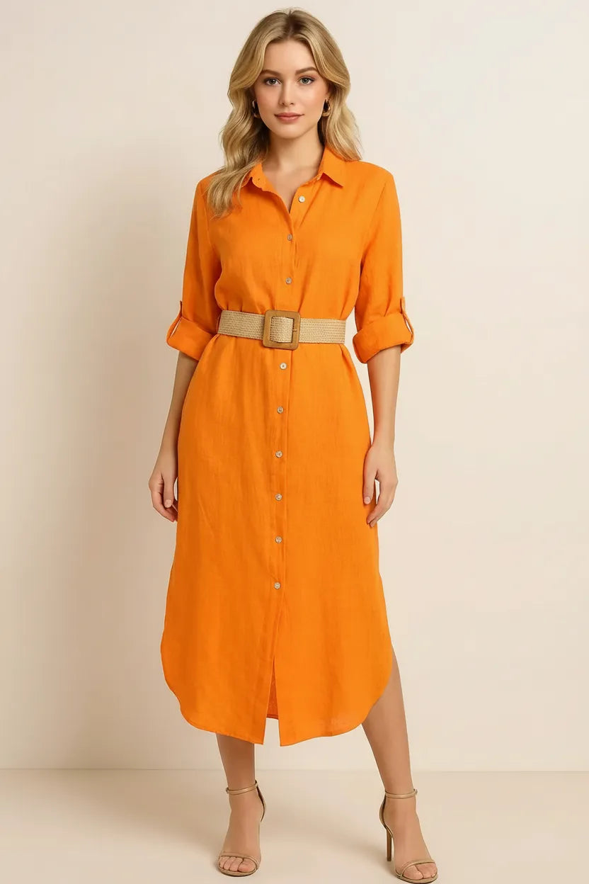 chinese dress ladies Marisol Linen Dress – MAROTTA