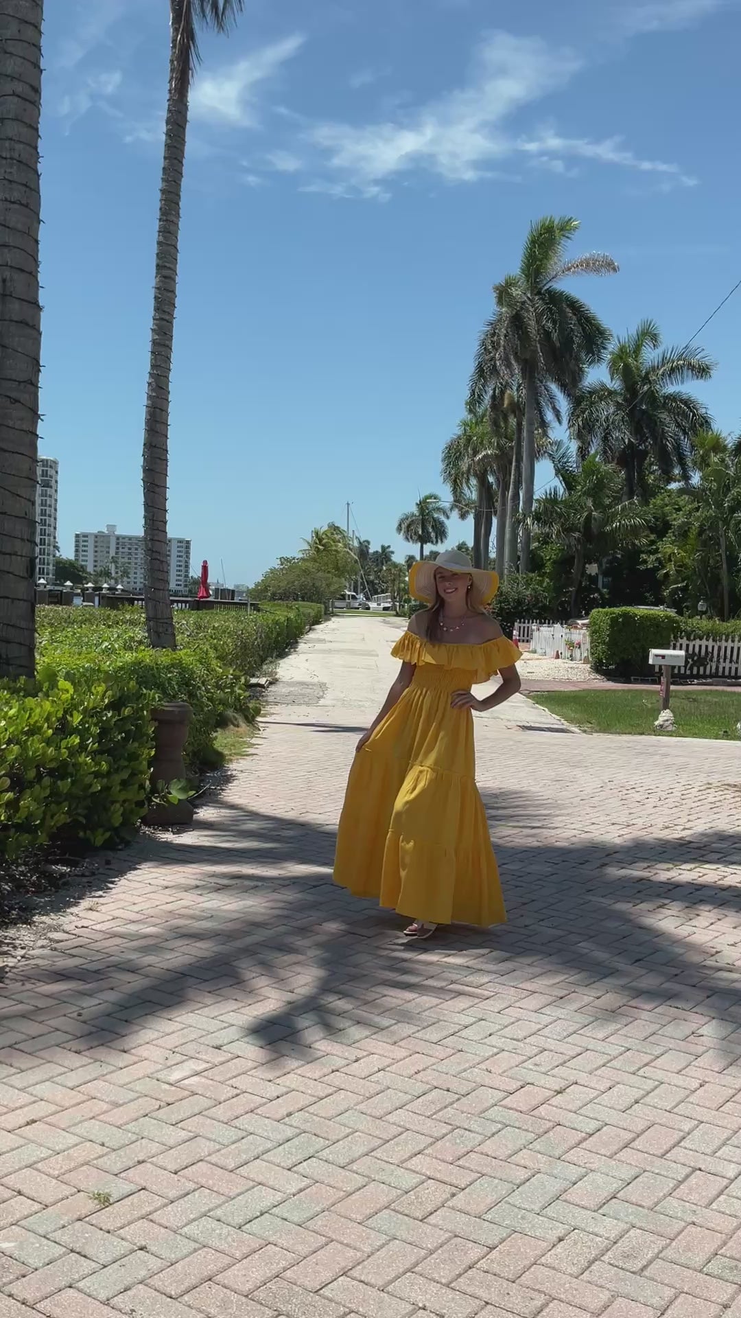 Marcella Giallo Linen Dress – MAROTTA