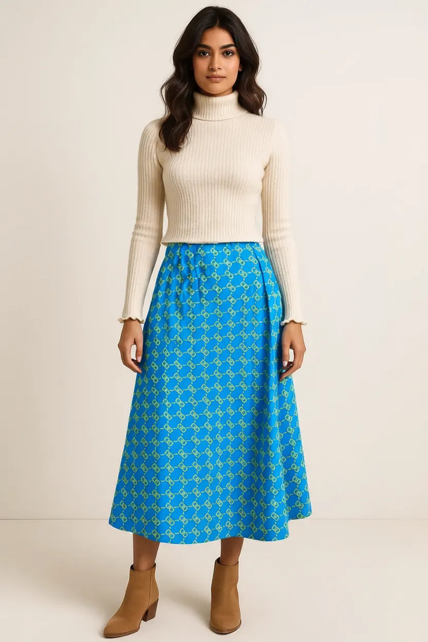 Capri Geometric Skirt