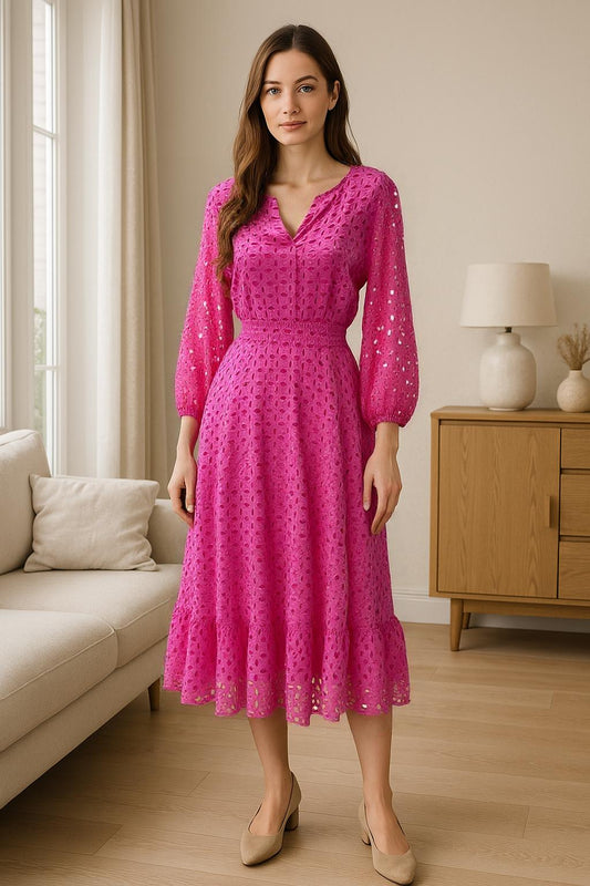 Eyelid Fuchsia Dress