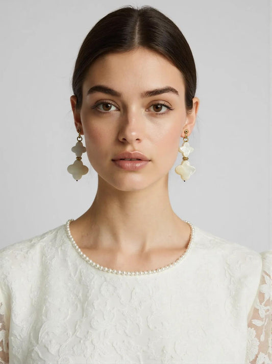 Mother of Pearl Dangle Earrings