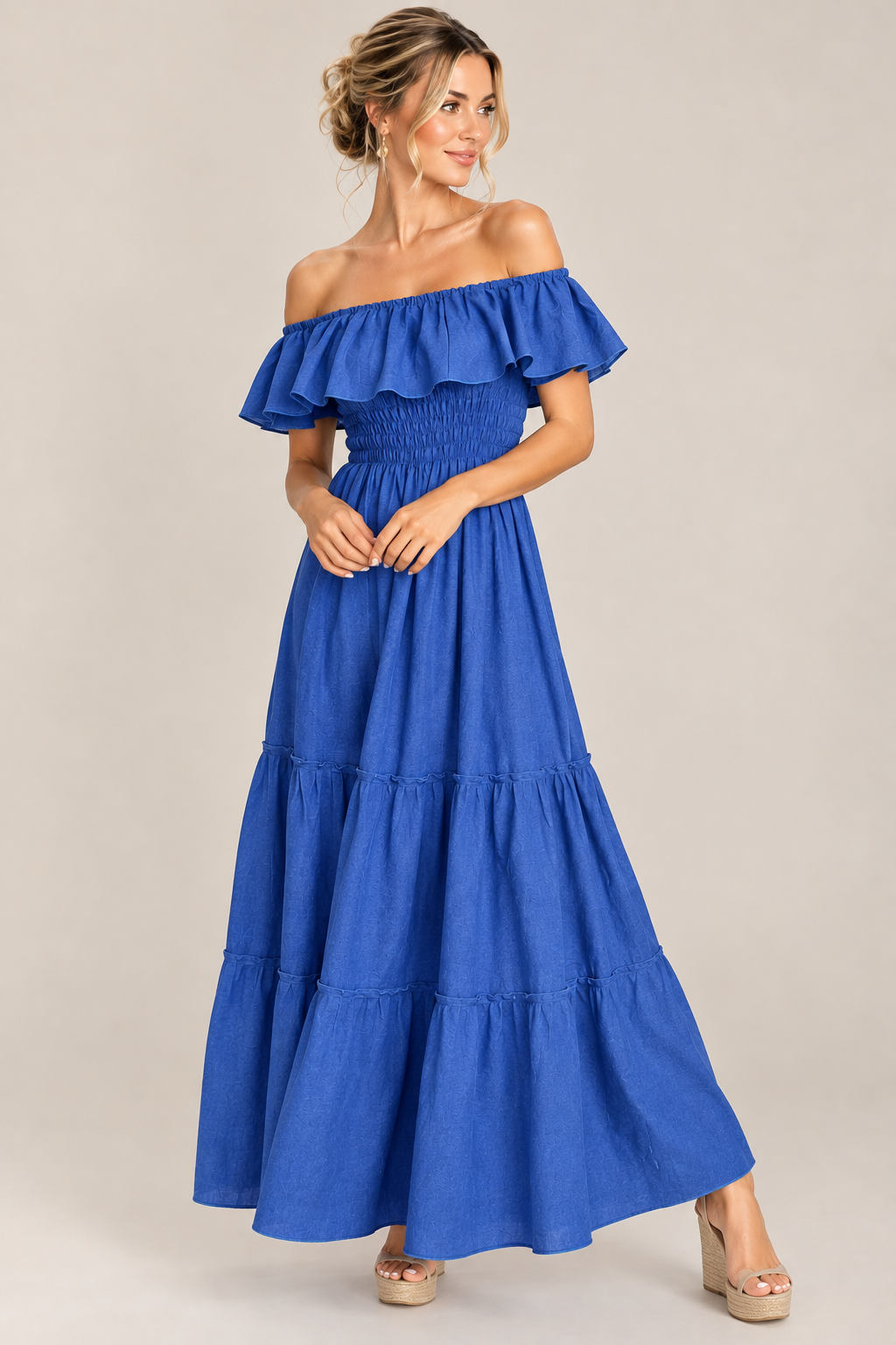 Margot Blu Linen Dress