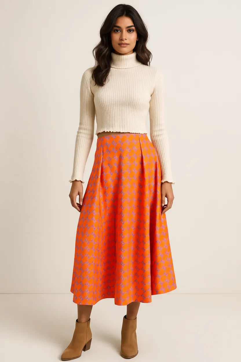 Capri Geometric Skirt