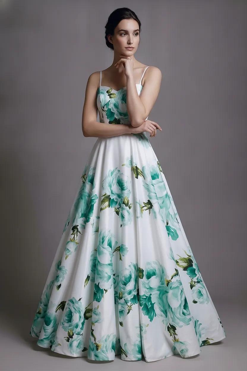 Emerald Rose Gown