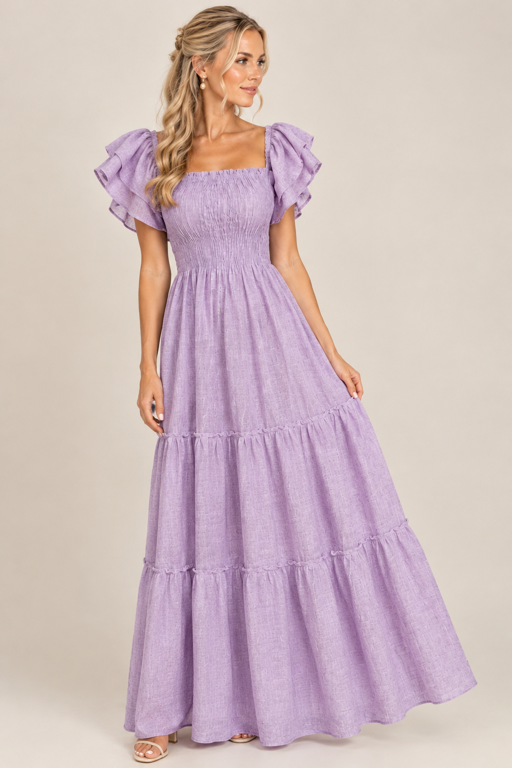 Lavender Linen Dress