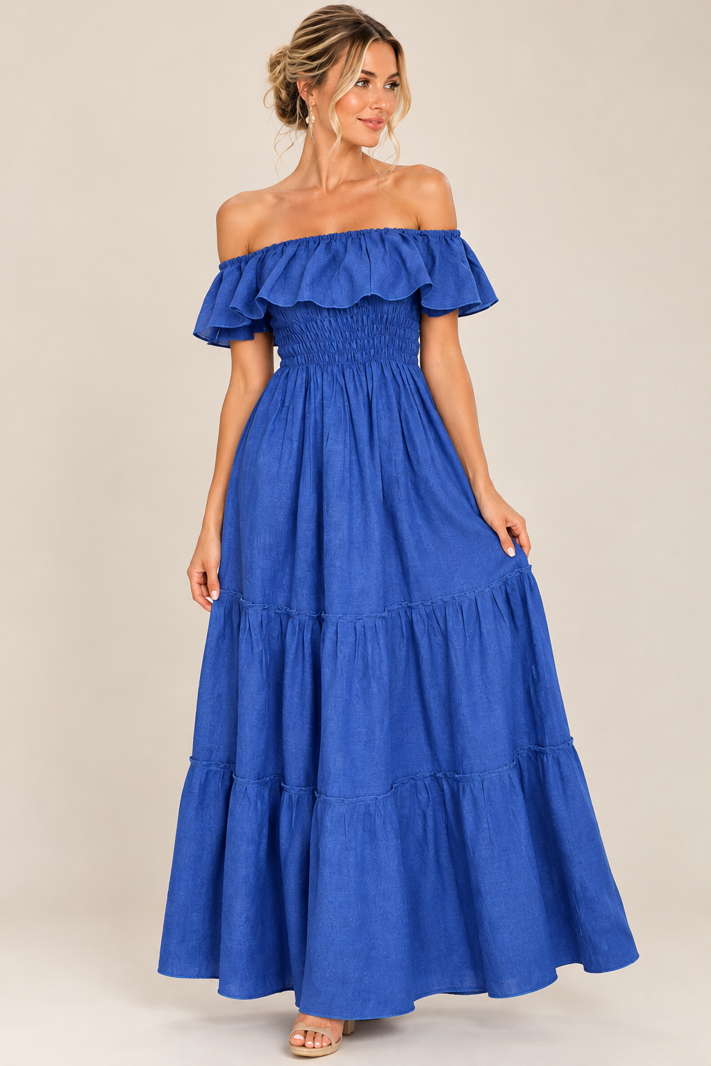Margot Blu Linen Dress