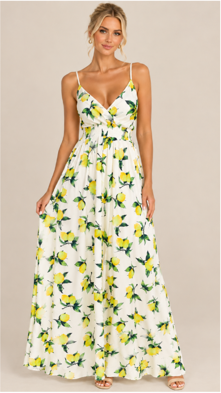 Lemon Garden Dress