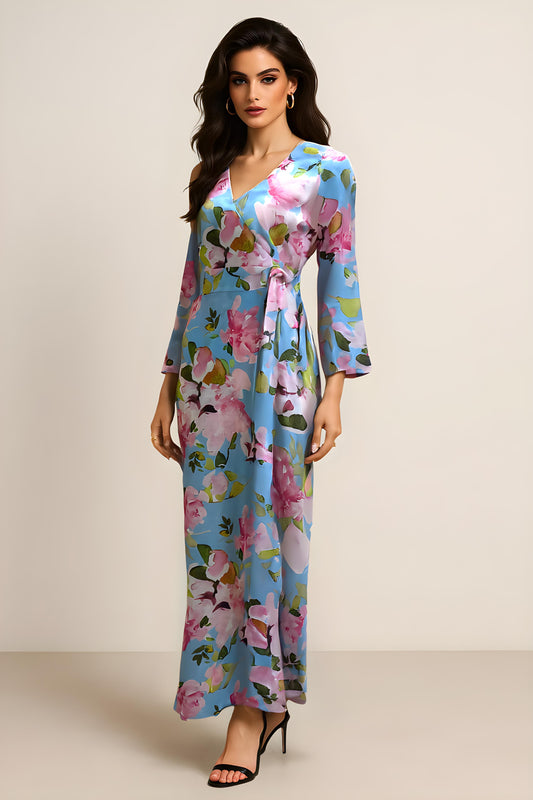 Valeria Linen Wrap Dress