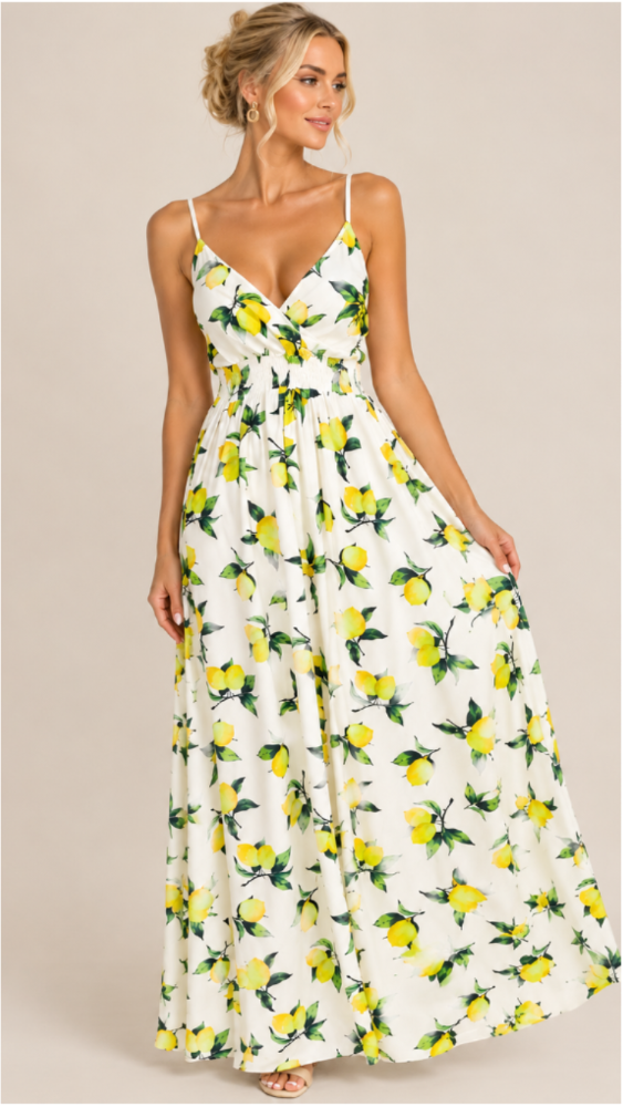 Lemon Garden Dress