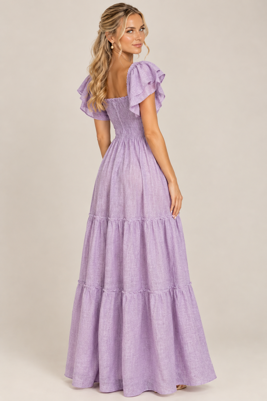Lavender Linen Dress