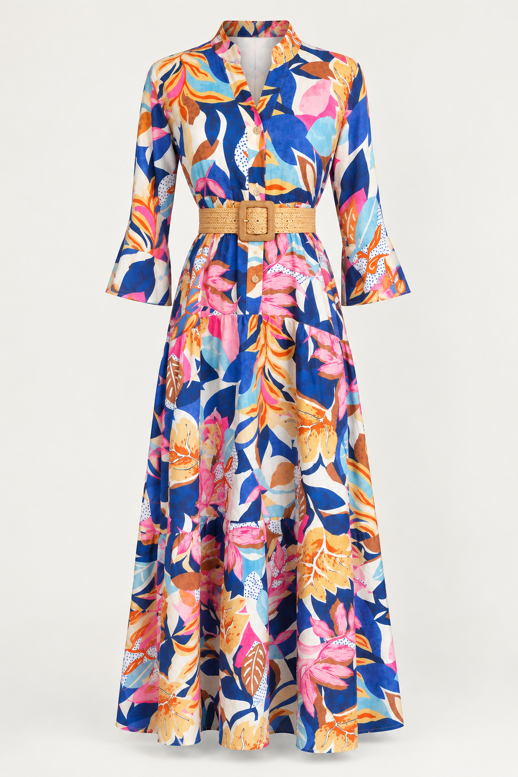 St Agata Blue Maxi Dress