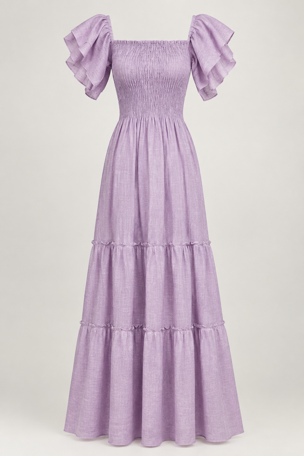Lavender Linen Dress