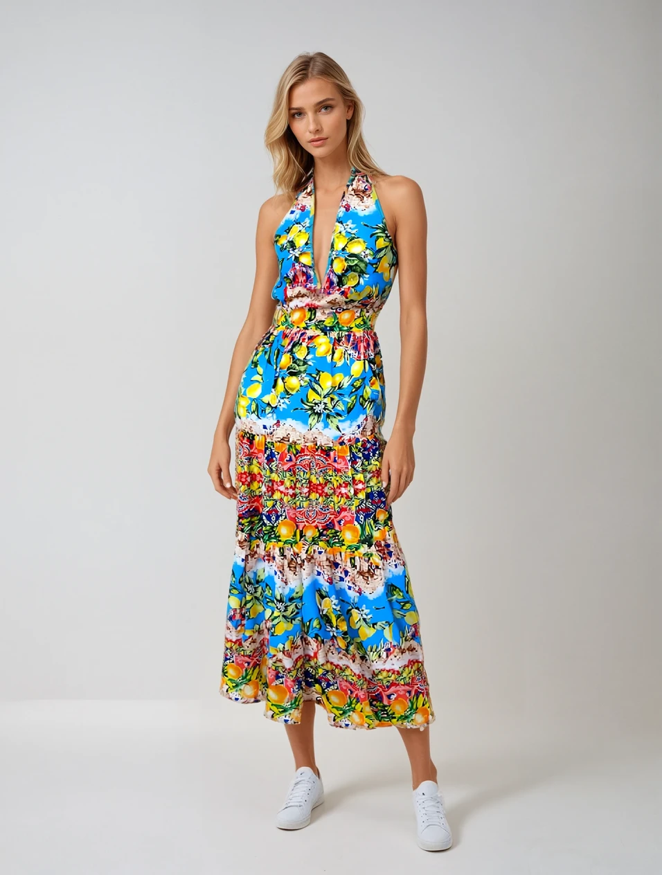 Positano Halter Dress