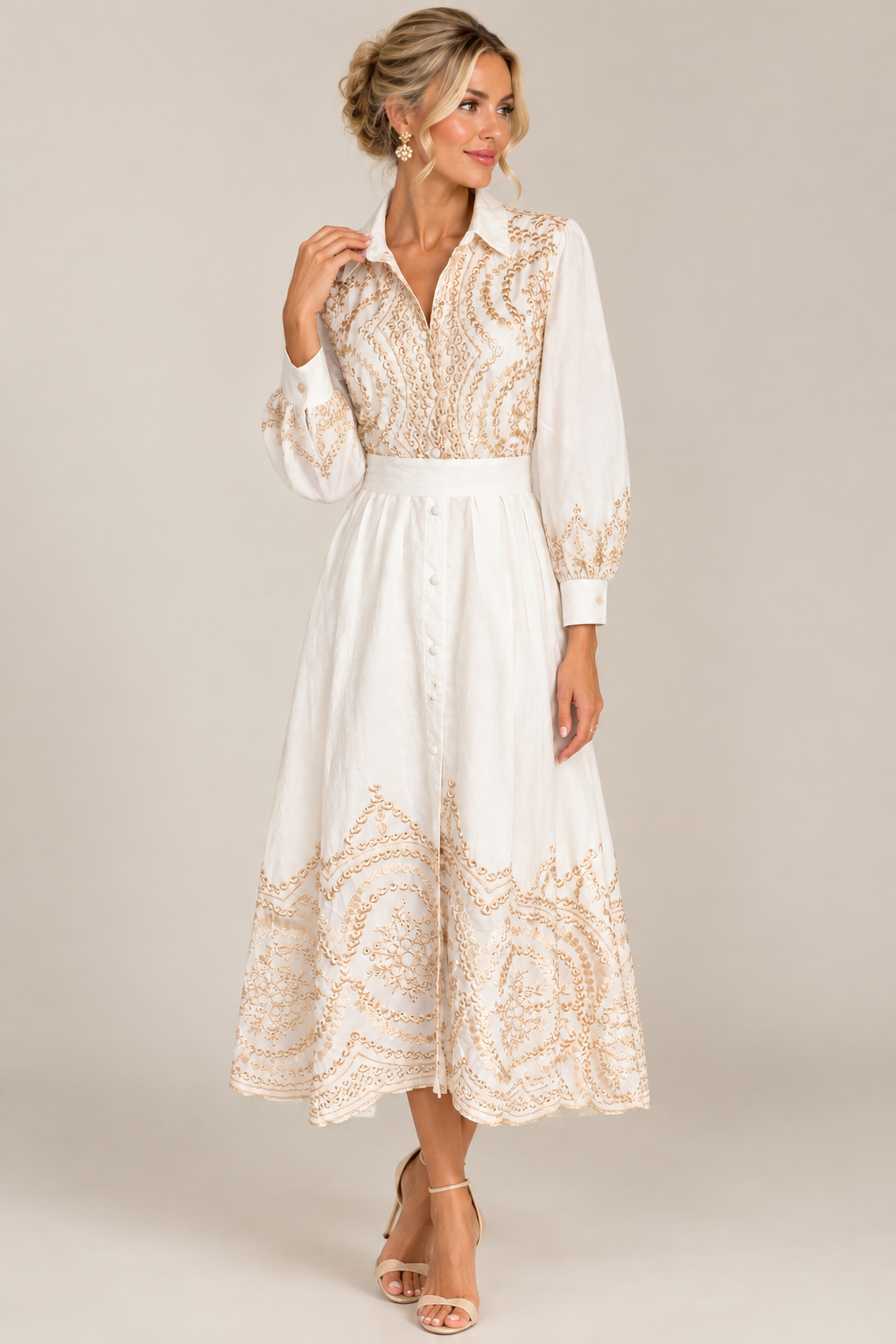 Majestic Embroidered Dress