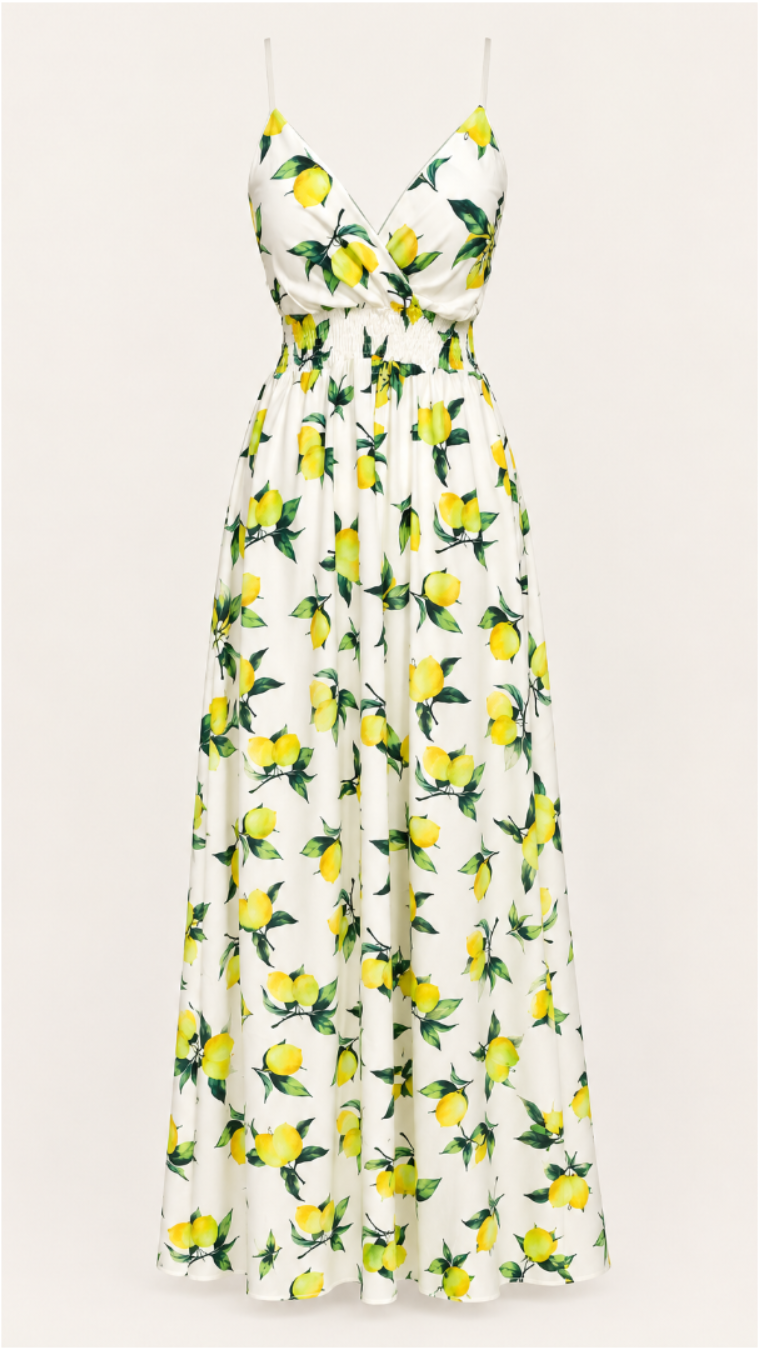 Lemon Garden Dress