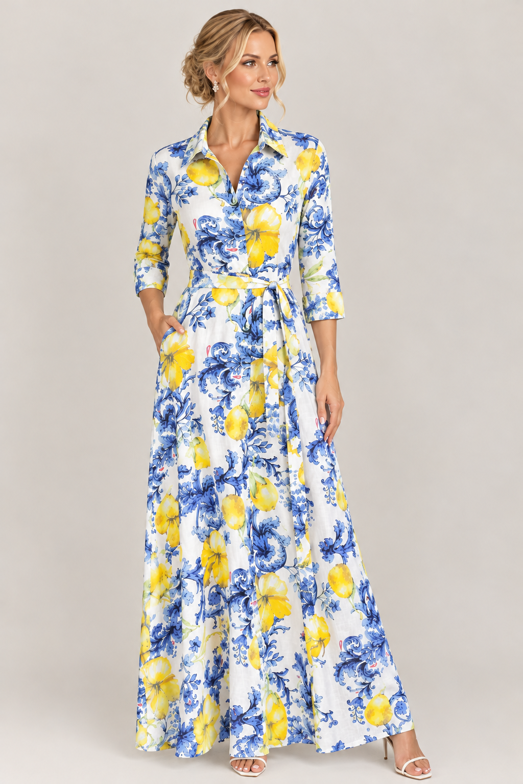 Amalfi Linen Dress