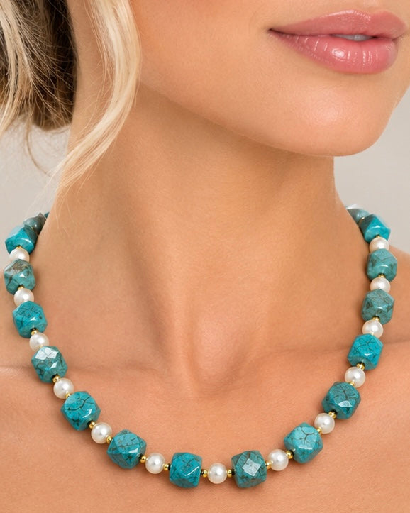 Turquoise and Pearl Elegance