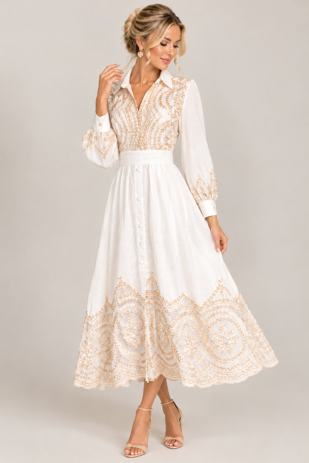 Majestic Embroidered Dress
