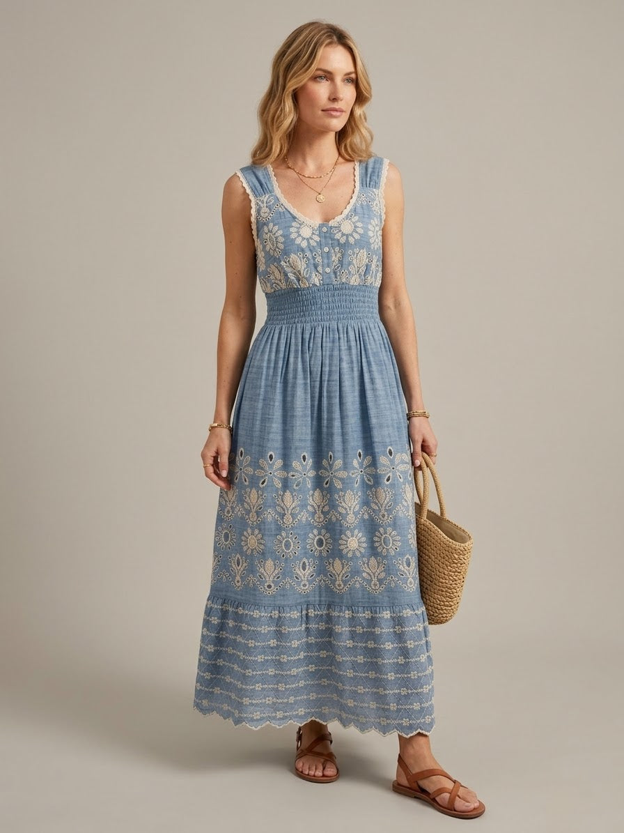Capri Embroidery Dress