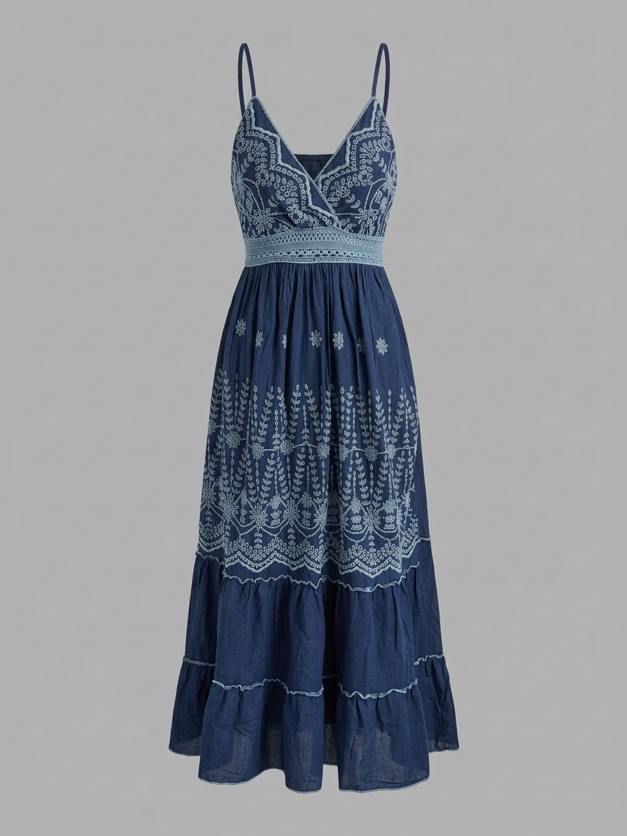 Boho Embroidery Dress