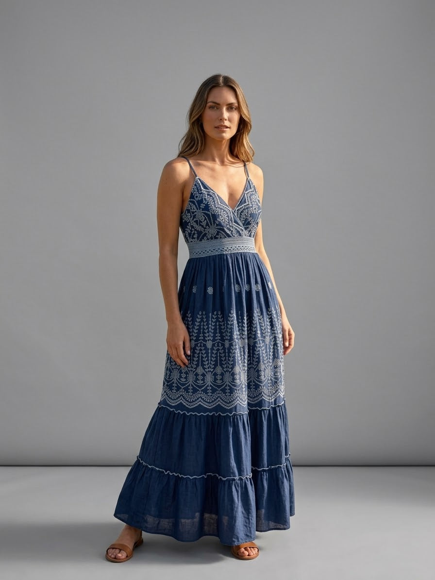 Boho Embroidery Dress
