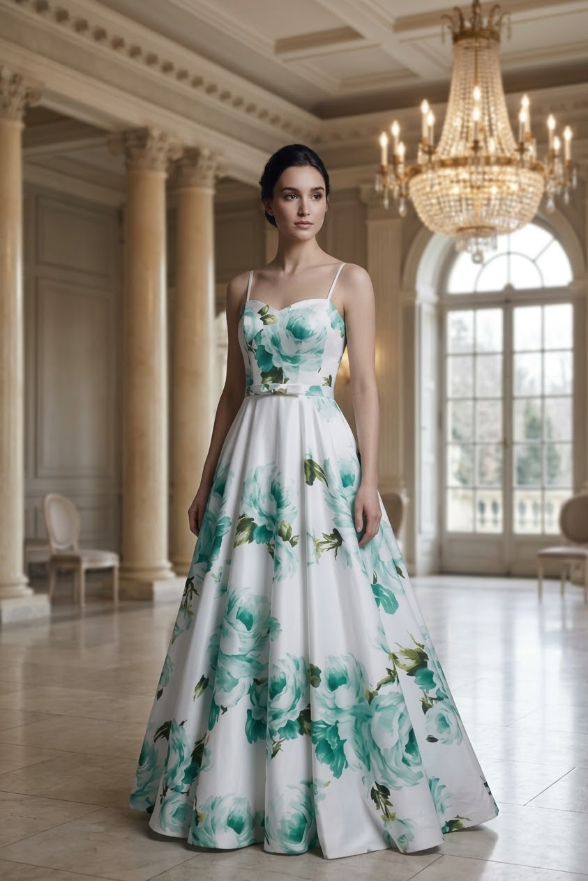Emerald Rose Gown