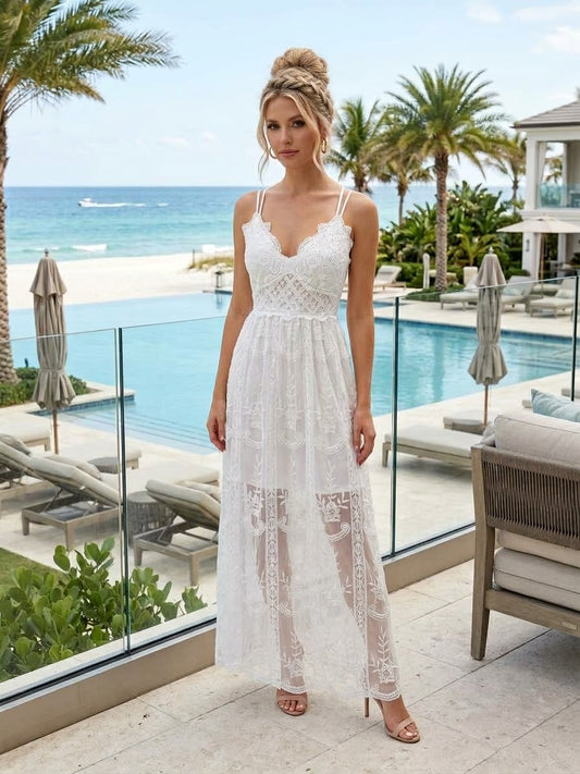 Aurelia White Lace Dress