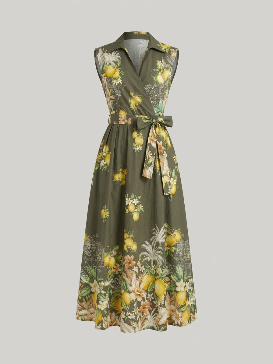 Ravello Citrus Hunter Green Dress