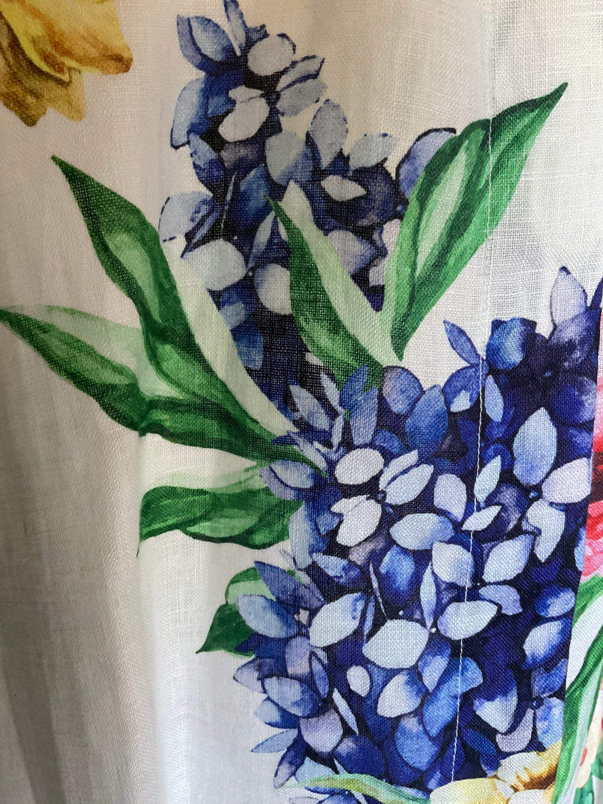 Fleur Elegance Linen Dress