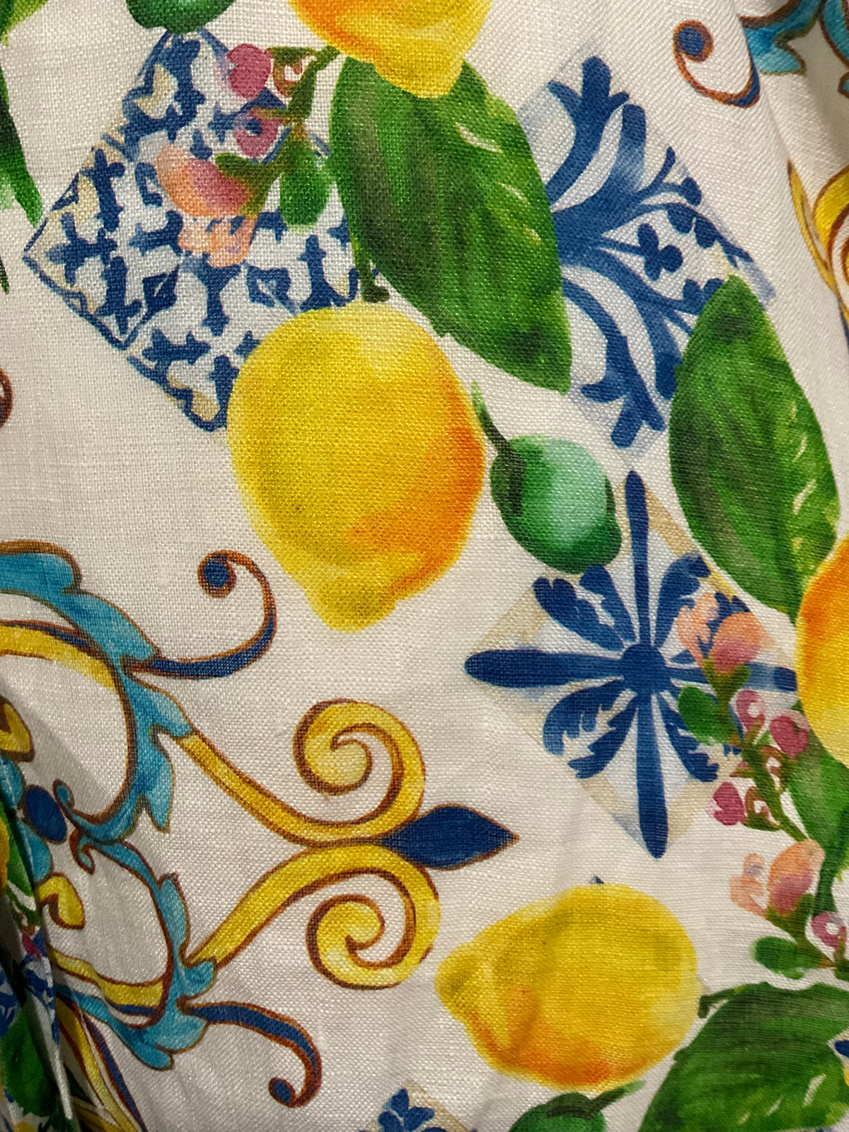 Positano Lemon Linen Dress