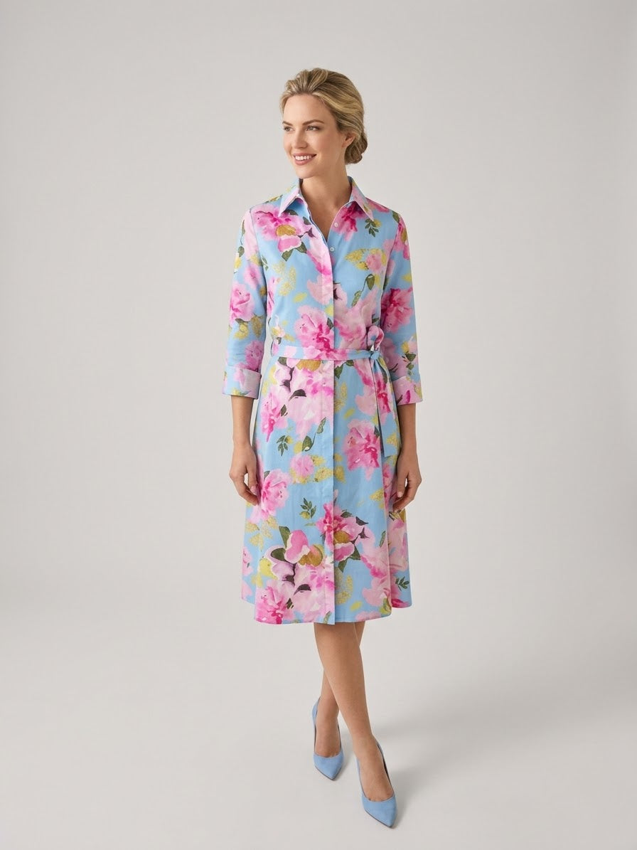 Flower Linen Dress
