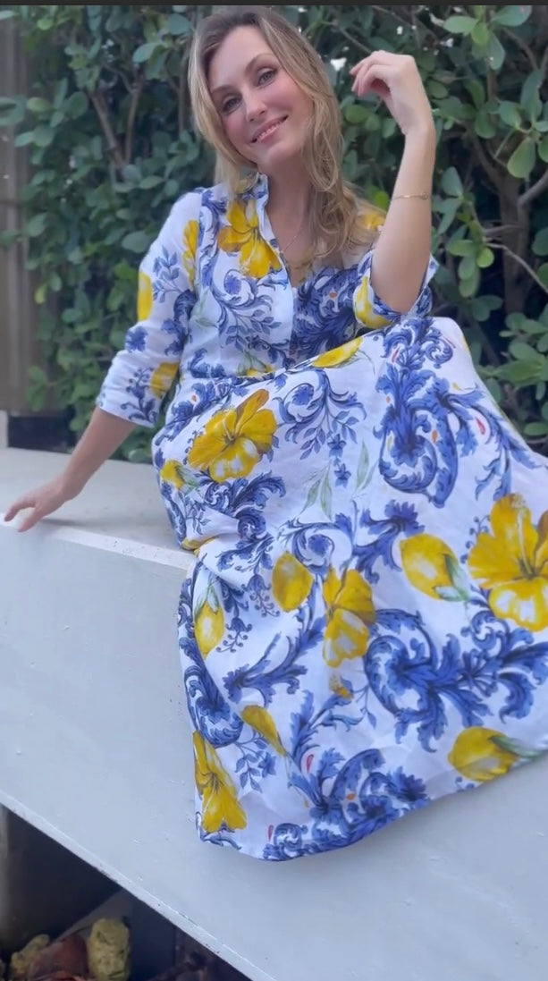 St. Amalfi  Linen Dress