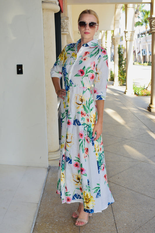Dolce Linen Dress Long