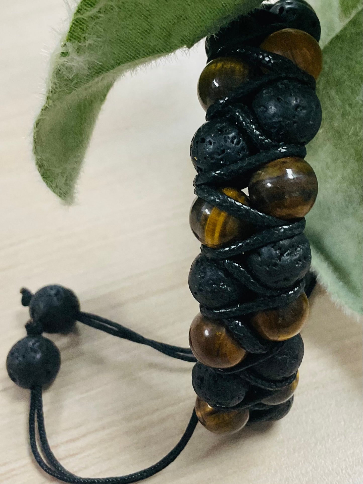 Tiger Eye & Lava Bracelet