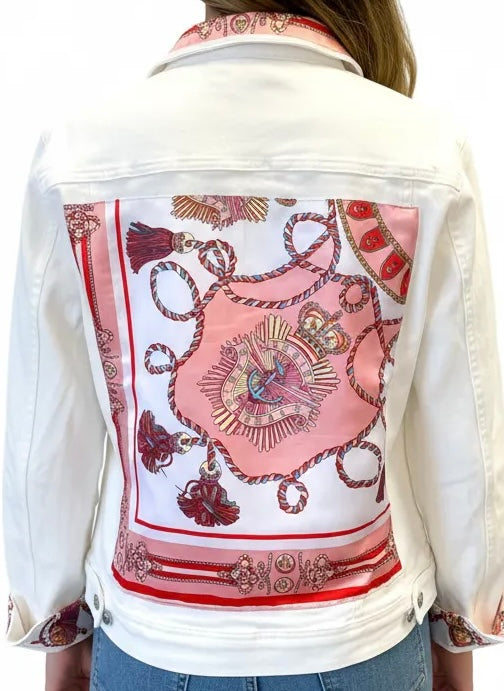 White Italian Denim Jacket